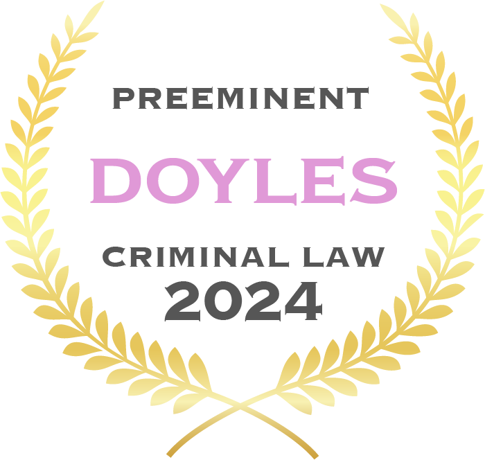 Doyles Guide - Preeminent Criminal Lawyer Victoria, Australia - 2024 Award